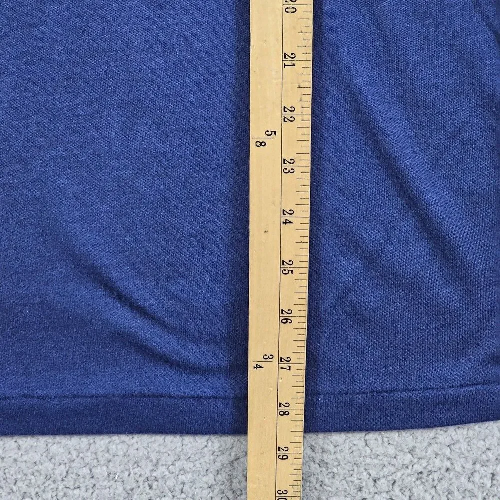 USS Dwight D Eisenhower Shirt Mens Small Blue 90s Navy CVN-69 Aircraft Carrier
